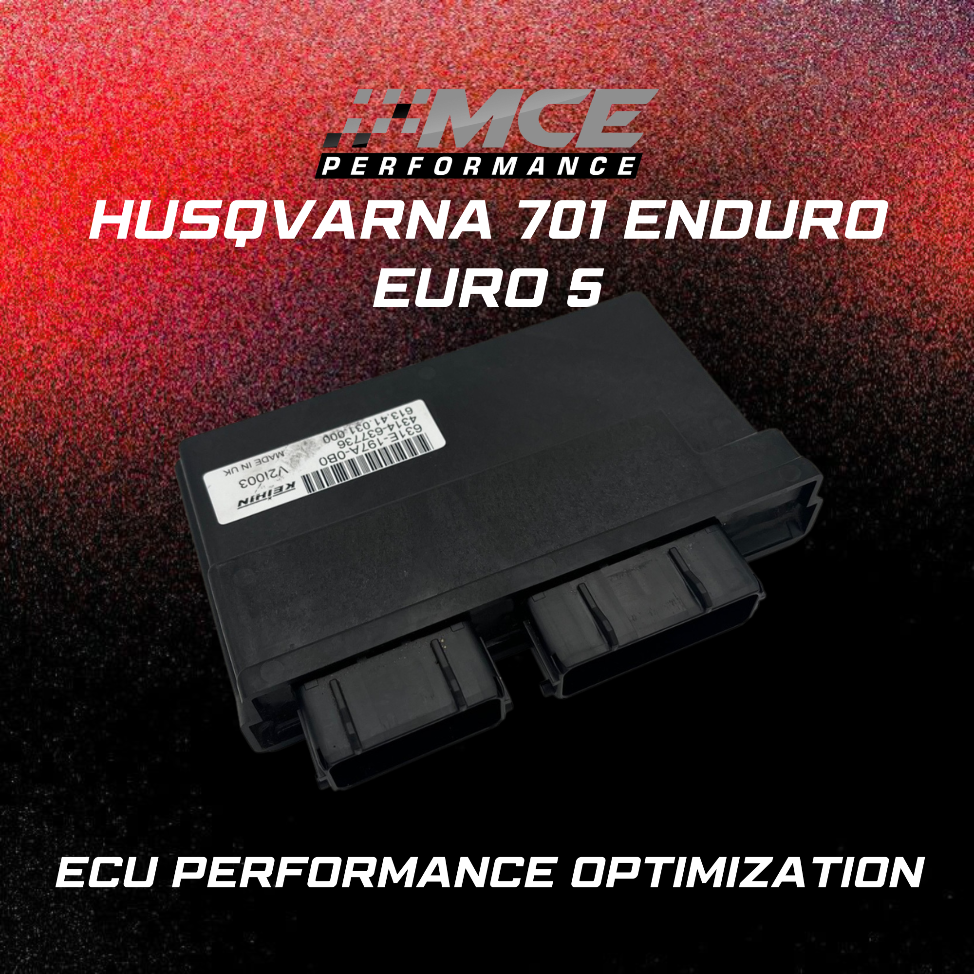 Husqvarna 701 Enduro Euro 5 ECU Performance Optimization – MCE Performance ECU unit with custom calibration for improved throttle response, power delivery and rideability on modern Euro 5 platform