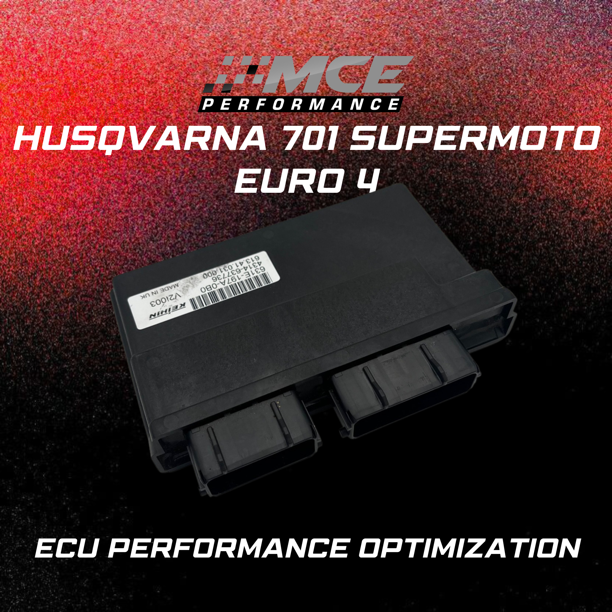 Husqvarna 701 Supermoto Euro 4 ECU Performance Optimization – MCE Performance ECU unit with custom calibration for improved throttle response, power delivery and rideability