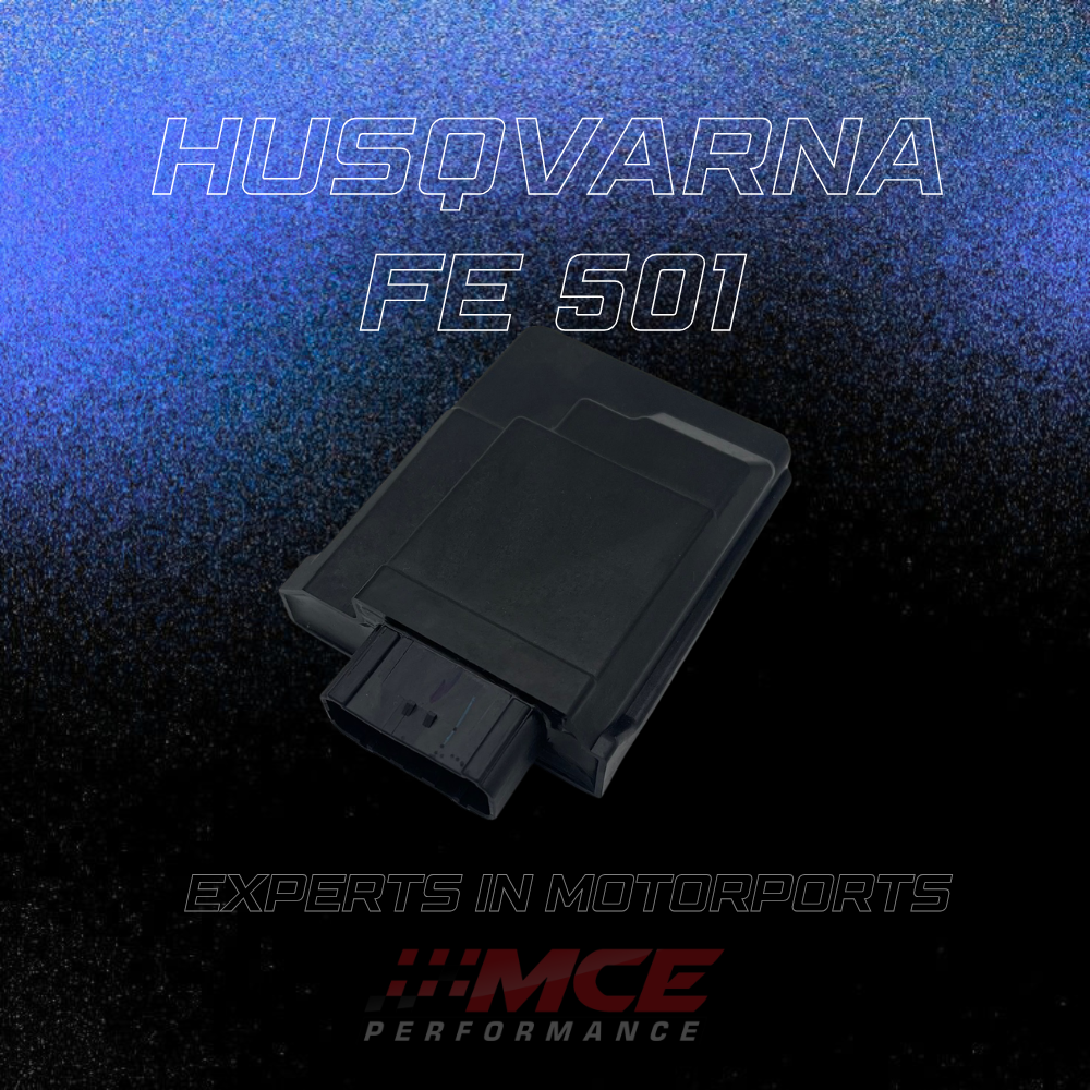 Husqvarna FE 501 ECU tuning and dyno calibration by MCE Performance – developed and engineered in Austria
