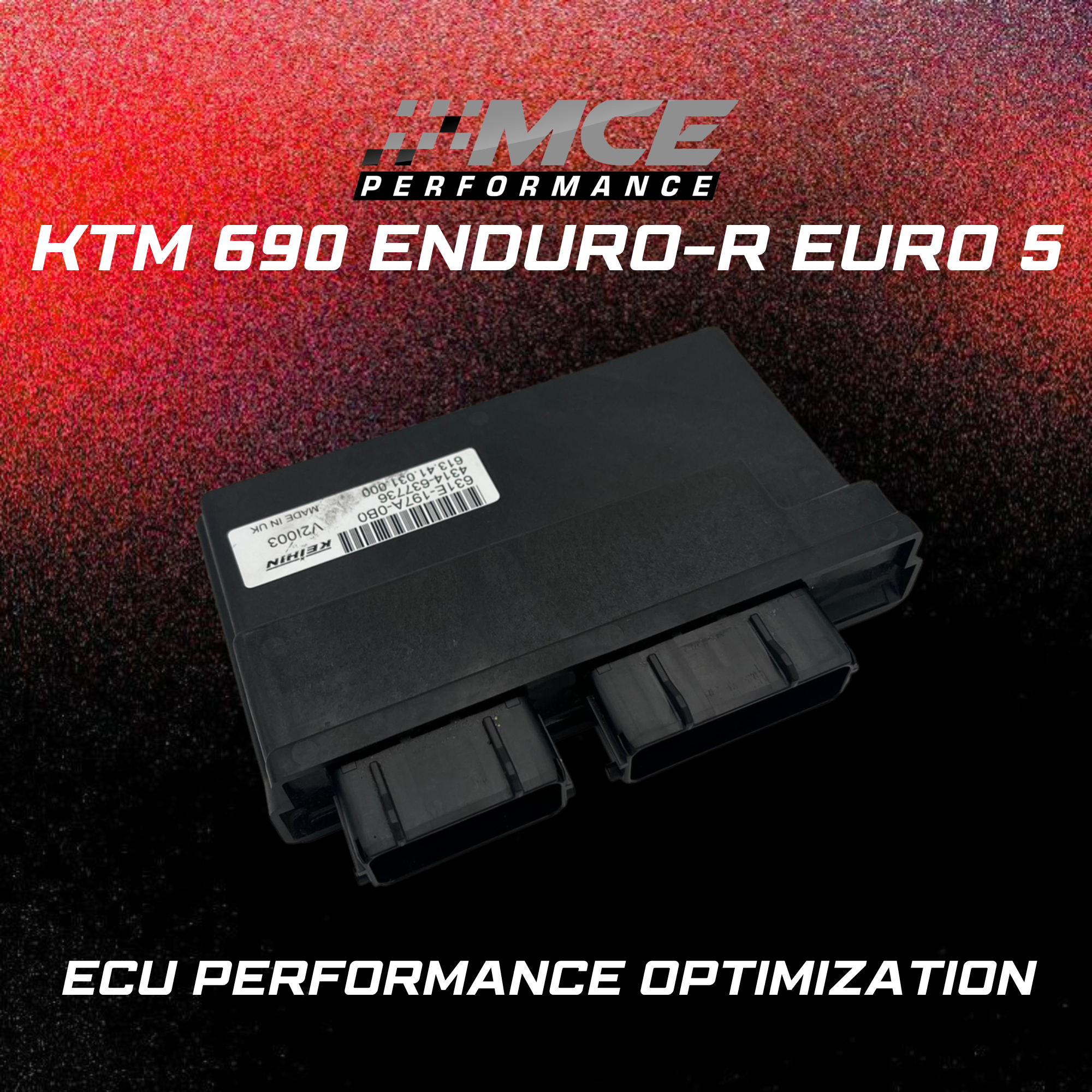 KTM 690 ENDURO R Euro 5 ECU Performance Optimization – MCE Performance ECU unit with custom calibration for improved throttle response, power delivery and rideability on modern Euro 5 platform