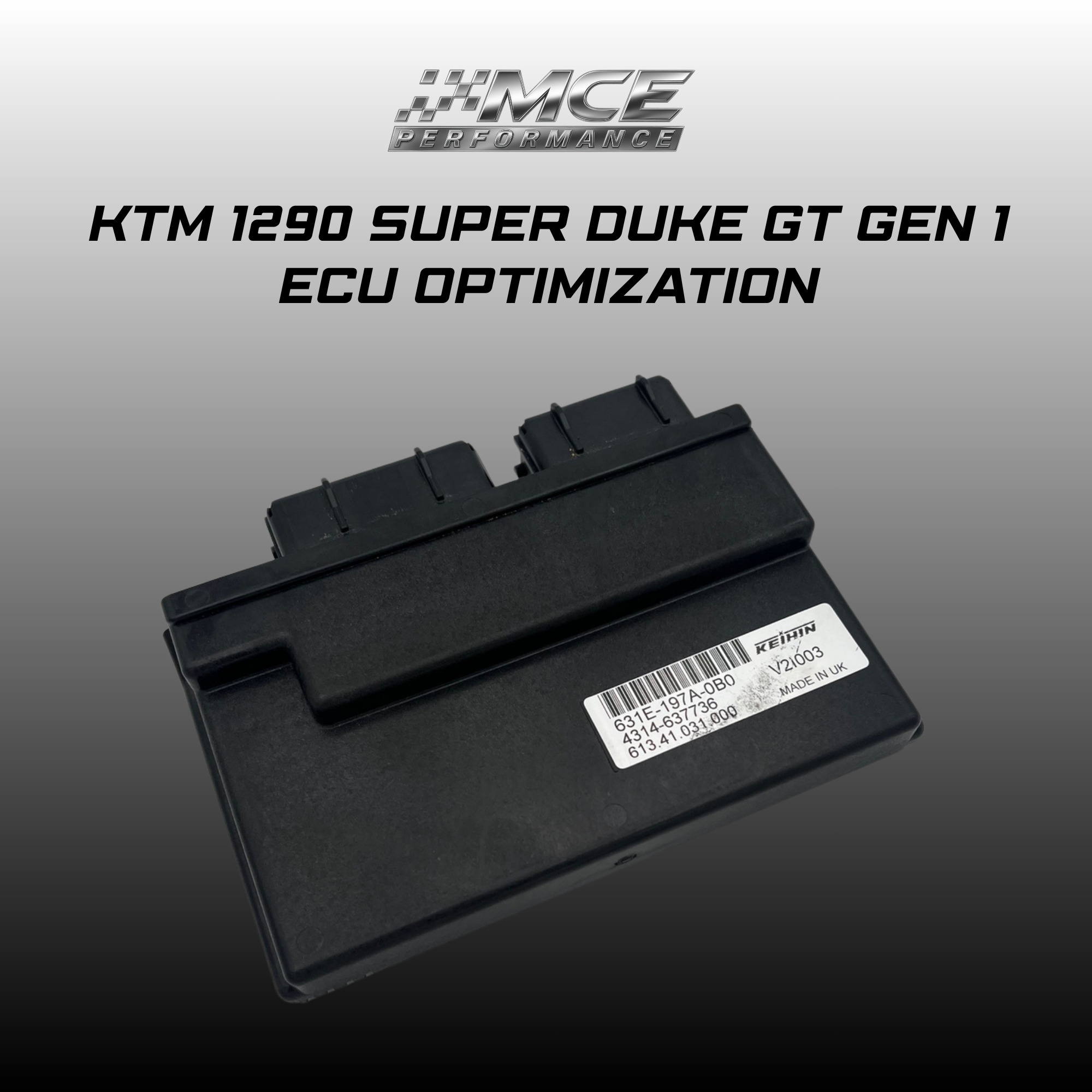 Optimización del rendimiento de la ECU Euro 4 de la KTM 1290 Super Duke GT Gen2
