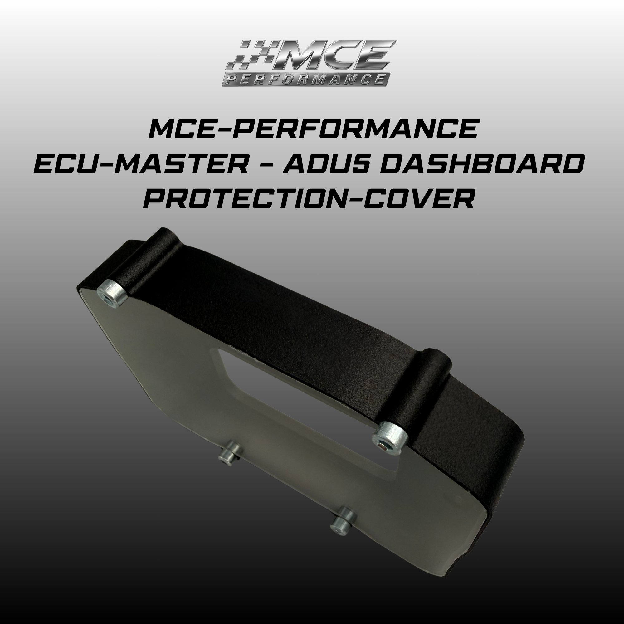 ECU Master ADU5 Dashboard Protection Cover designed and produced by MCE Performance. Perfect fit, clean motorsport look and reliable protection for race bikes.