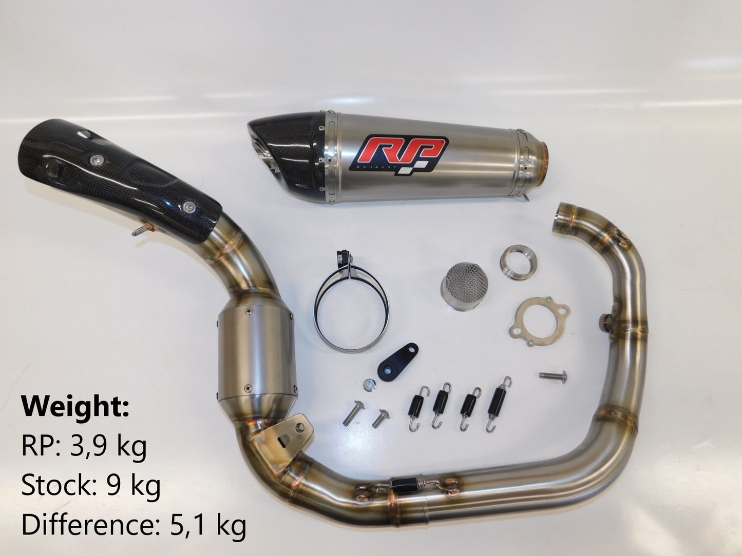 KTM RC390 Tuning Kit MCE/RP Exhaust - Rennstreckenumbau