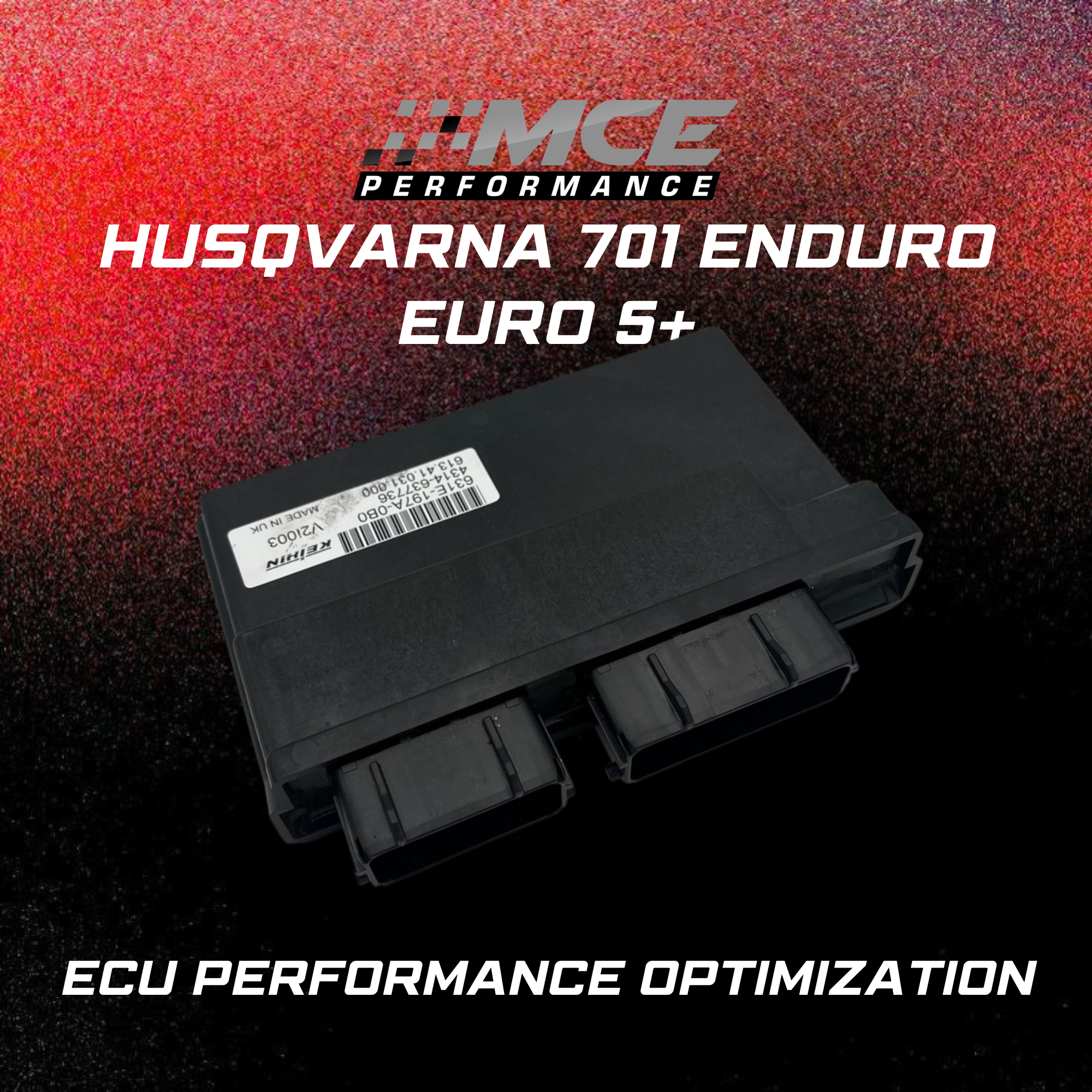 Husqvarna 701 Enduro Euro 5+ ECU Performance Optimization – MCE Performance ECU unit with custom calibration for improved throttle response, power delivery and rideability on modern Euro 5+ platform