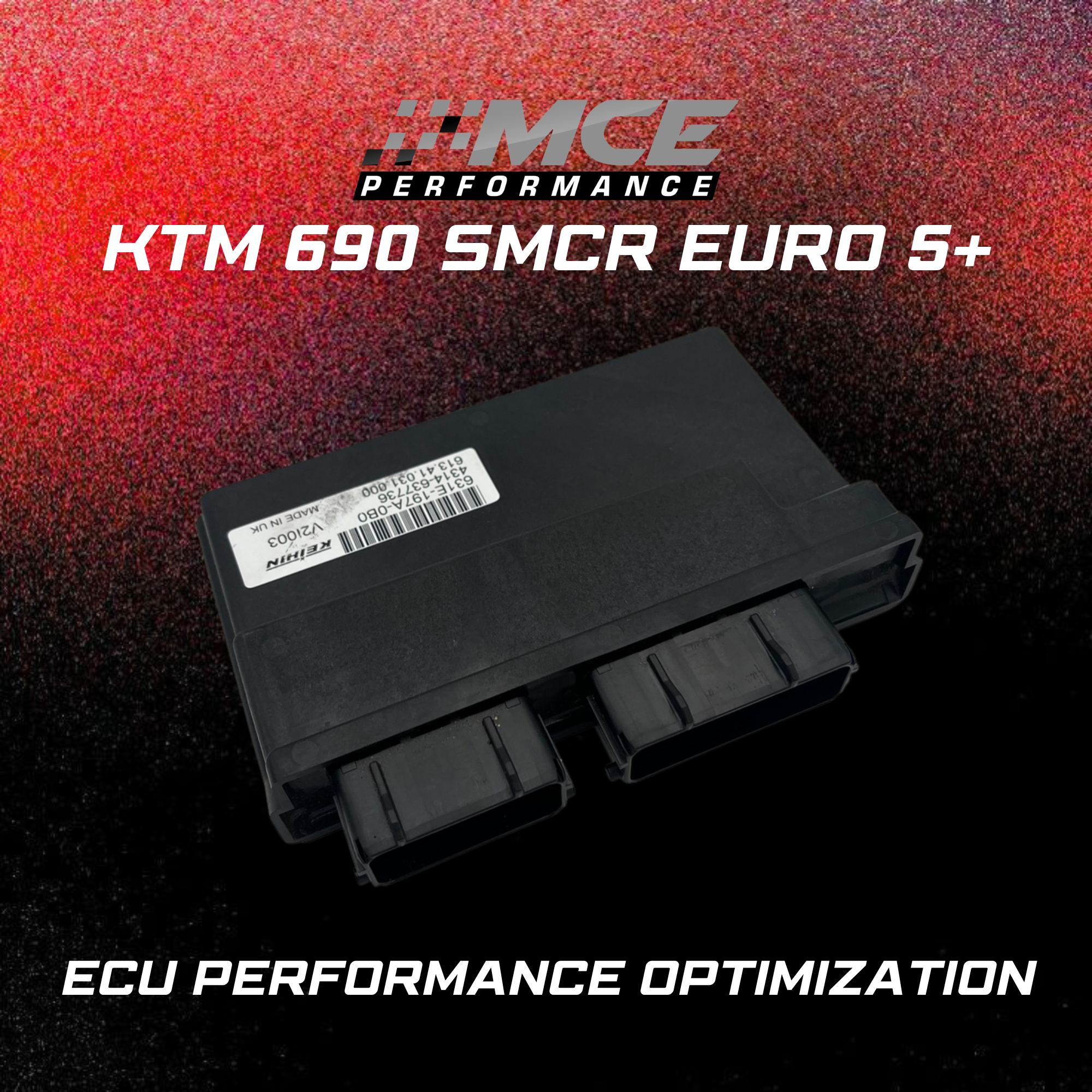KTM 690 SMCR Euro 5+ ECU Performance Optimization – MCE Performance ECU unit with custom calibration for improved throttle response, power delivery and rideability on modern Euro 5+ platform