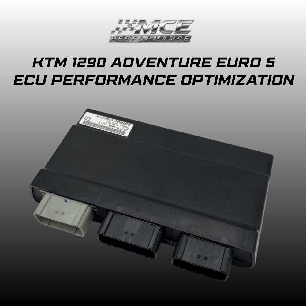KTM 1290 Adventure Euro 5 ECU performance optimization with map switch functionality for road and offroad use by MCE Performance
