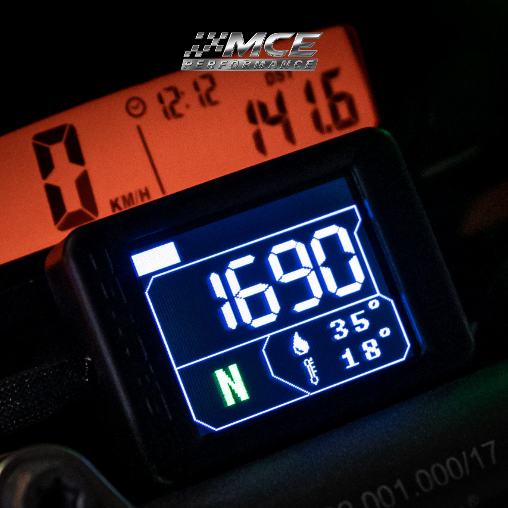 CUMPAN digital motorcycle display for KTM 690 Husqvarna 701 GasGas 700 with RPM and temperature monitoring