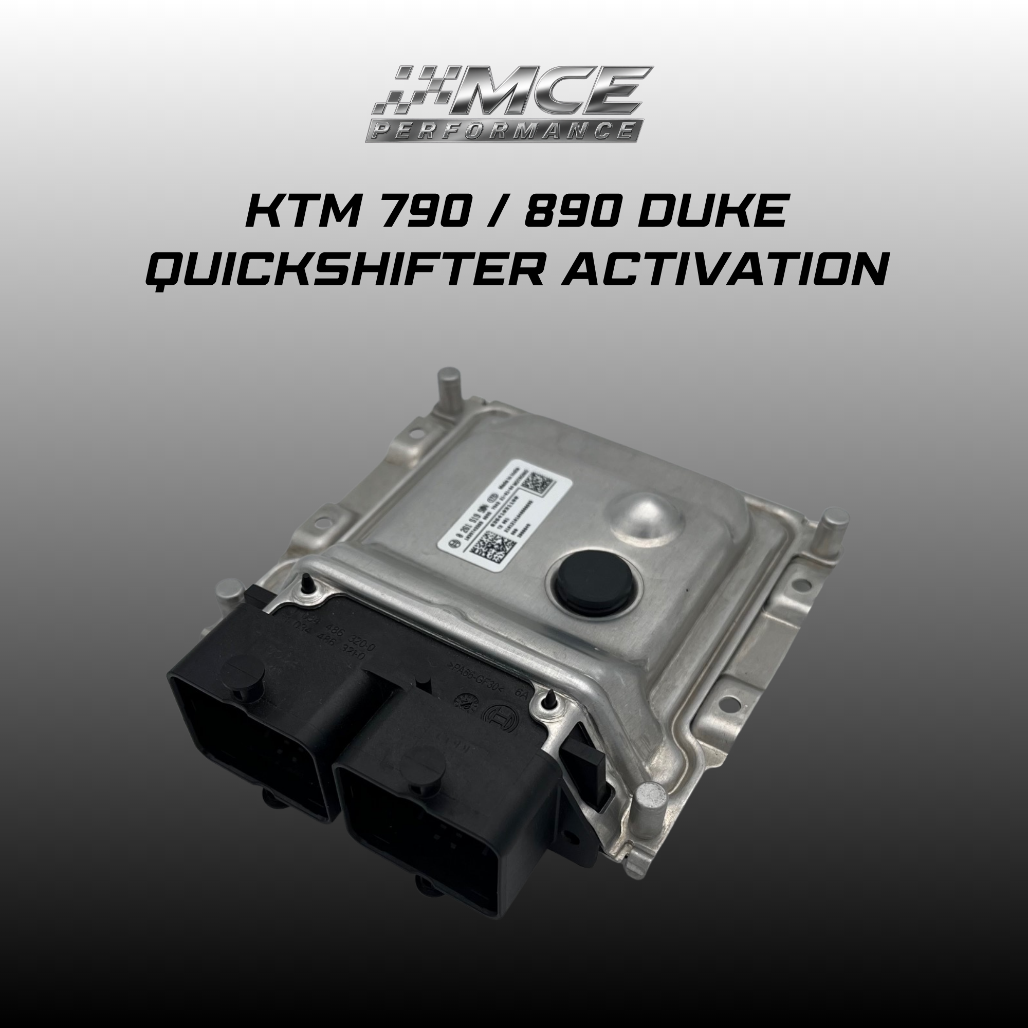 KTM 790 890 Duke quickshifter activation via ECU enabling clutchless gear shifting