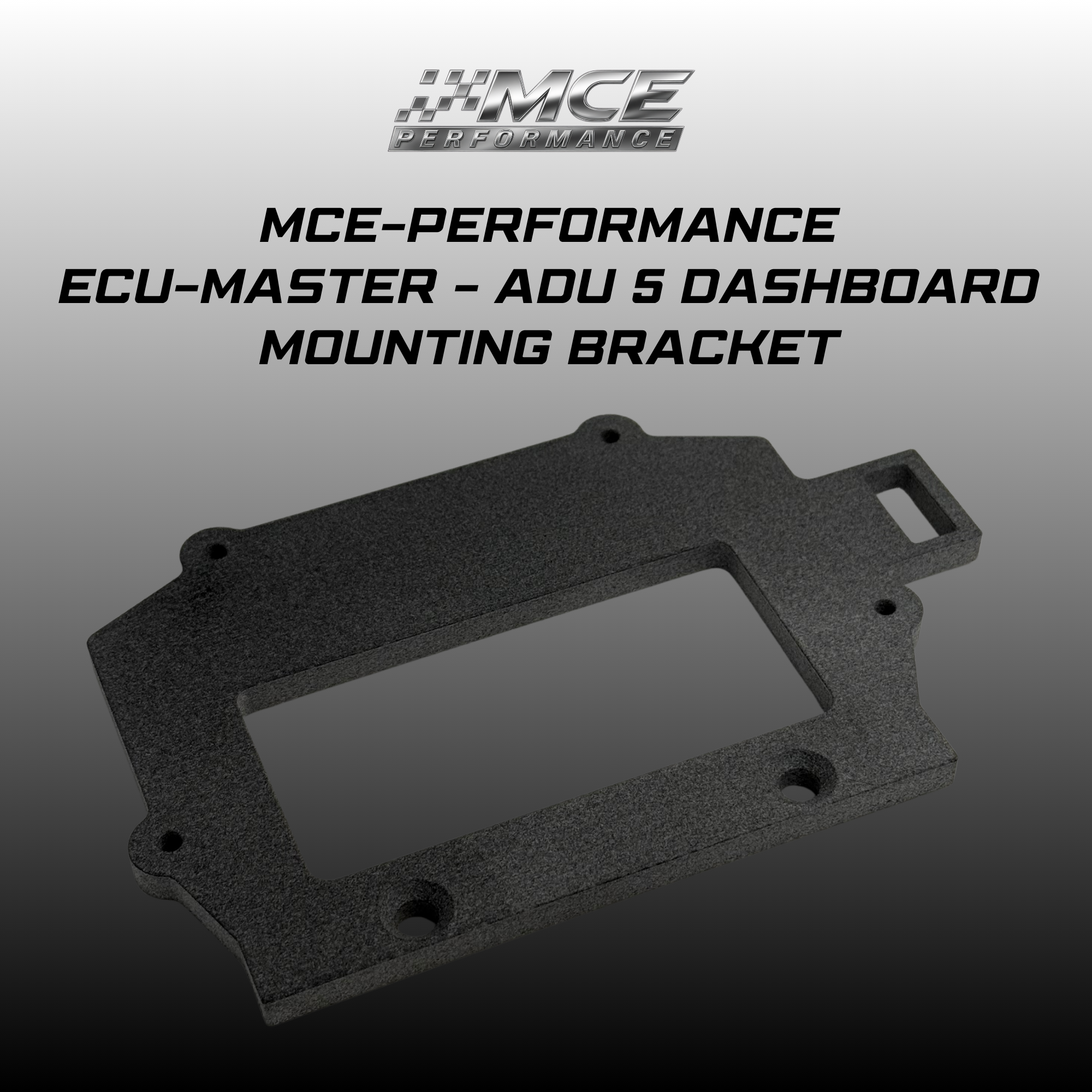 MCE Performance ADU5 Dashboard Mounting Bracket for Triumph 765. Own design, precise fitment and solid installation for race bike and track use.