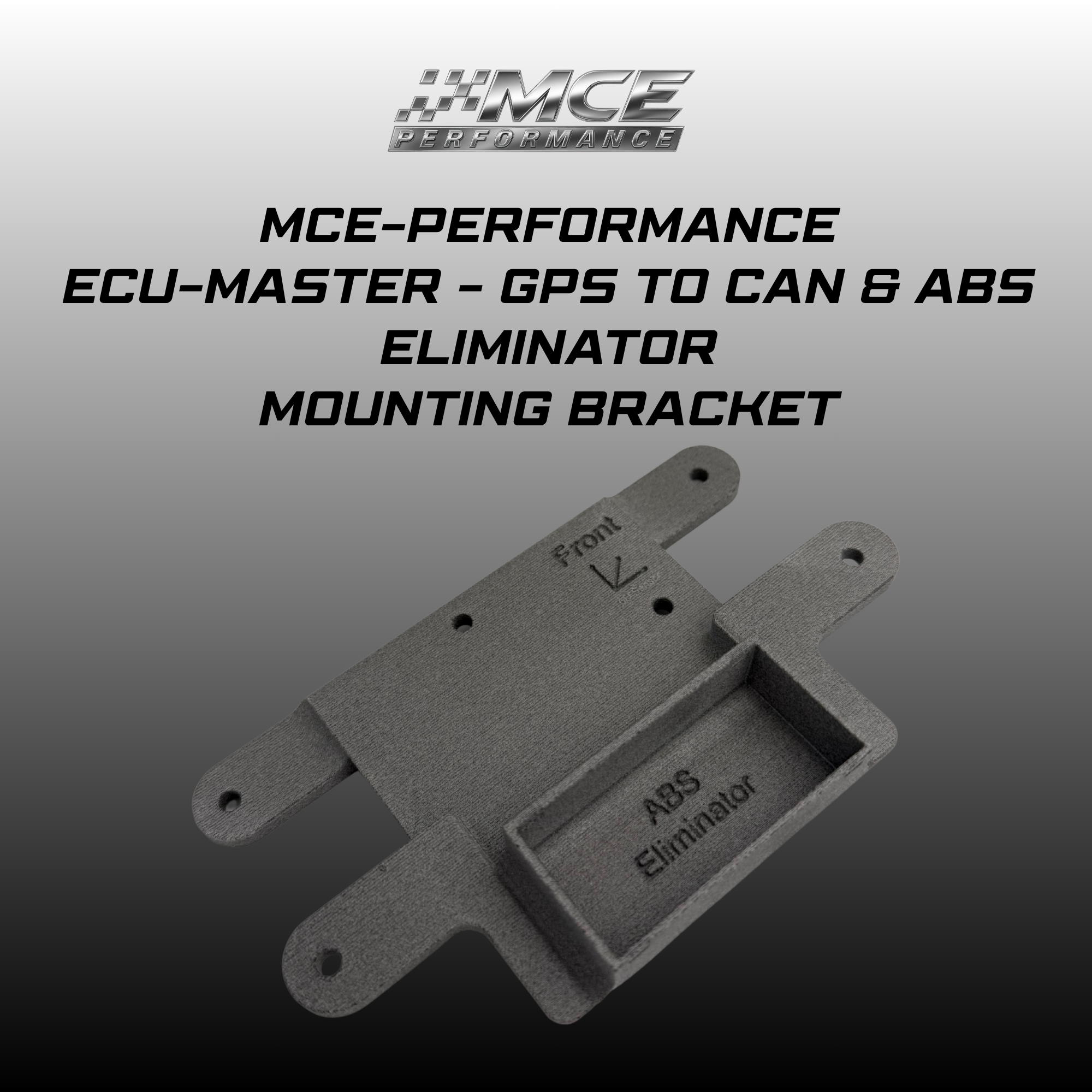 MCE Performance GPS to CAN and ABS Eliminator Mounting Bracket for Triumph 765. Own design with precise fitment and clean installation for race bikes.