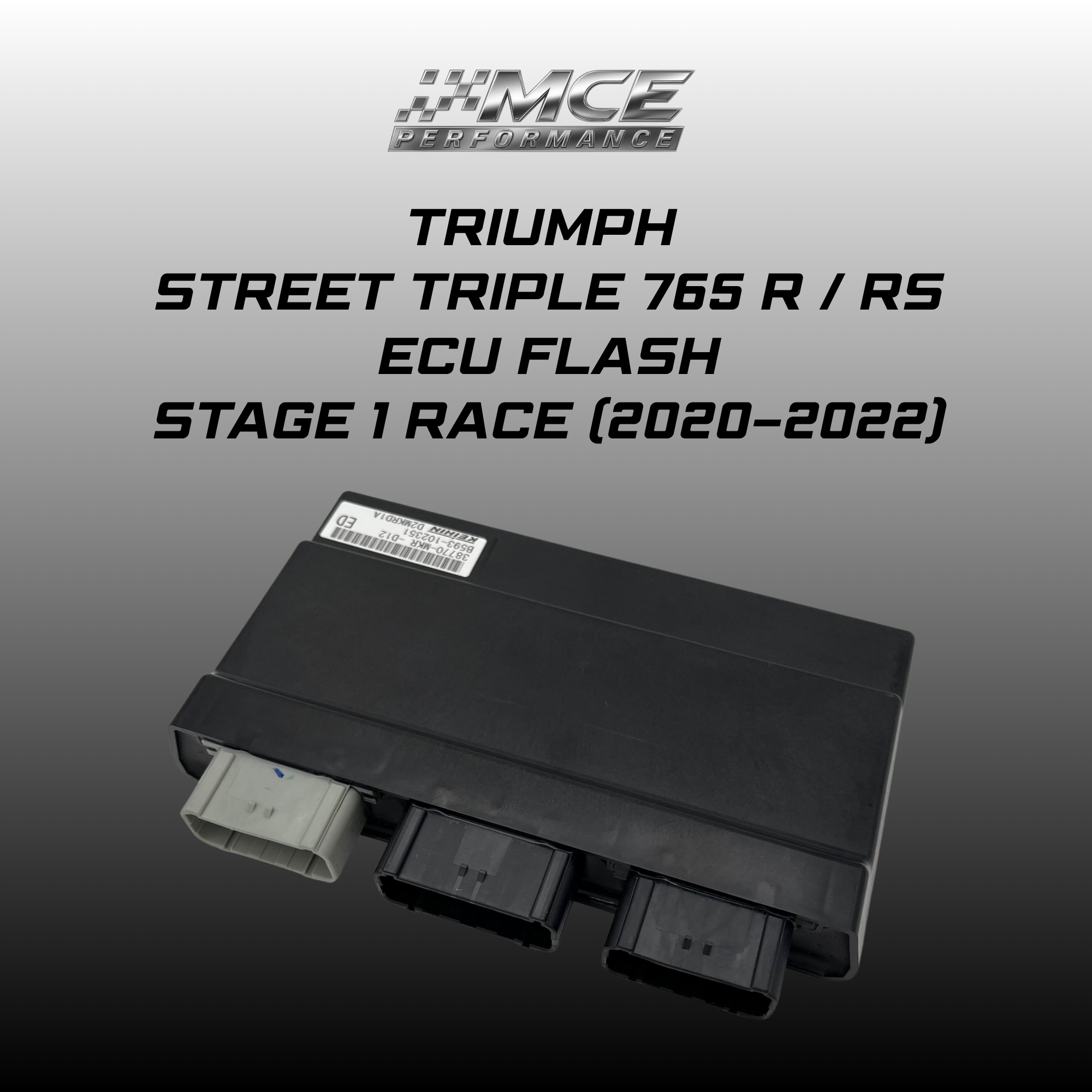 Triumph Street Triple 765 R / RS / Moto2 ECU Flash – Stage 1 Race (2020–2022)